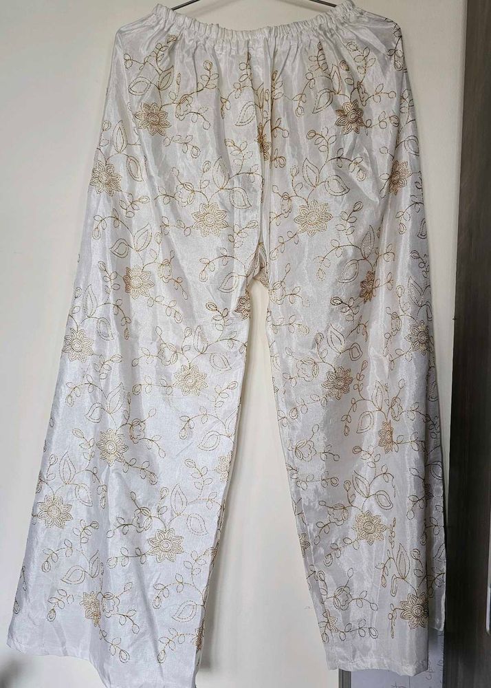 New Heavy Embroidery Palazzo Pants