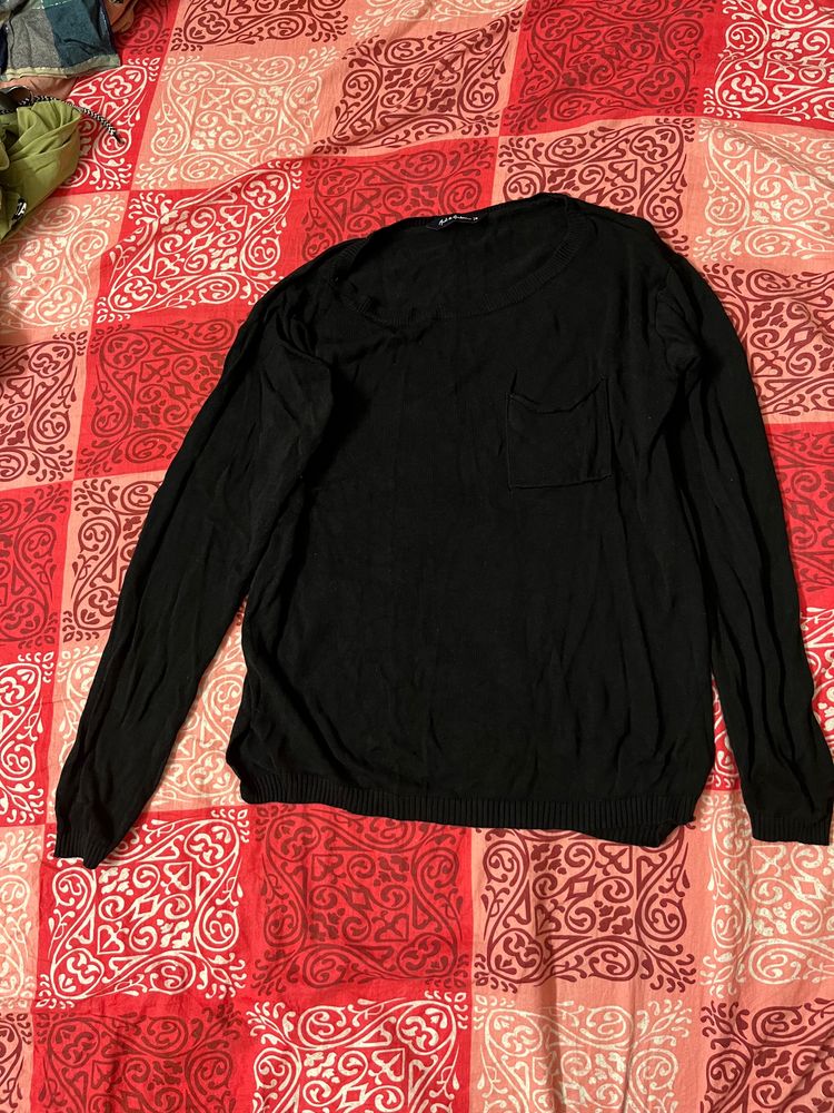 Mast And Barbour Black Sweater For Women