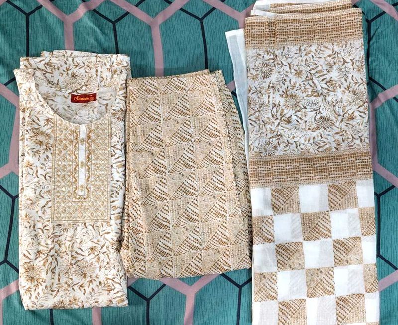 3 Piece cotton Suit