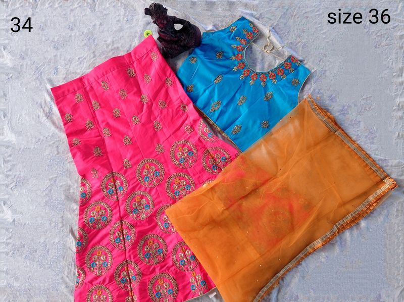 No.36 Pink Lehanga Choli