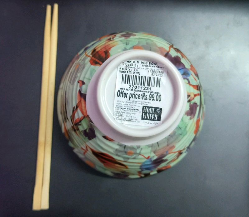 Korean Ramen Bowl Serves One Free Chopsticks