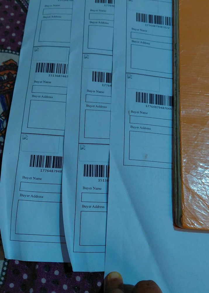 Delhivery shipping labels (16nos)