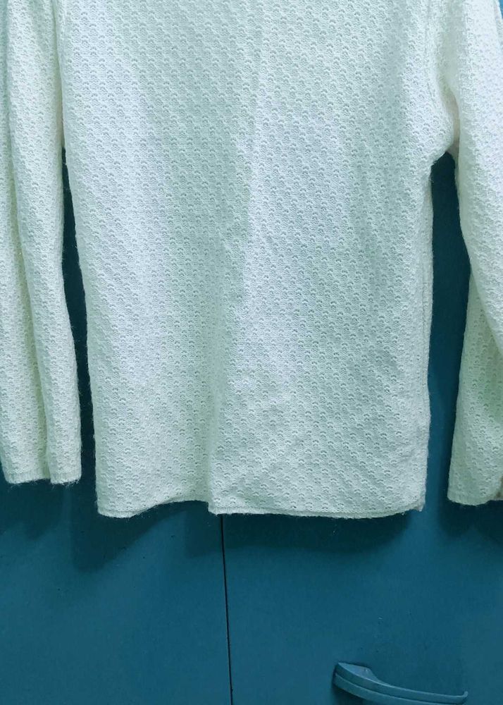 White Long Sleeve Top