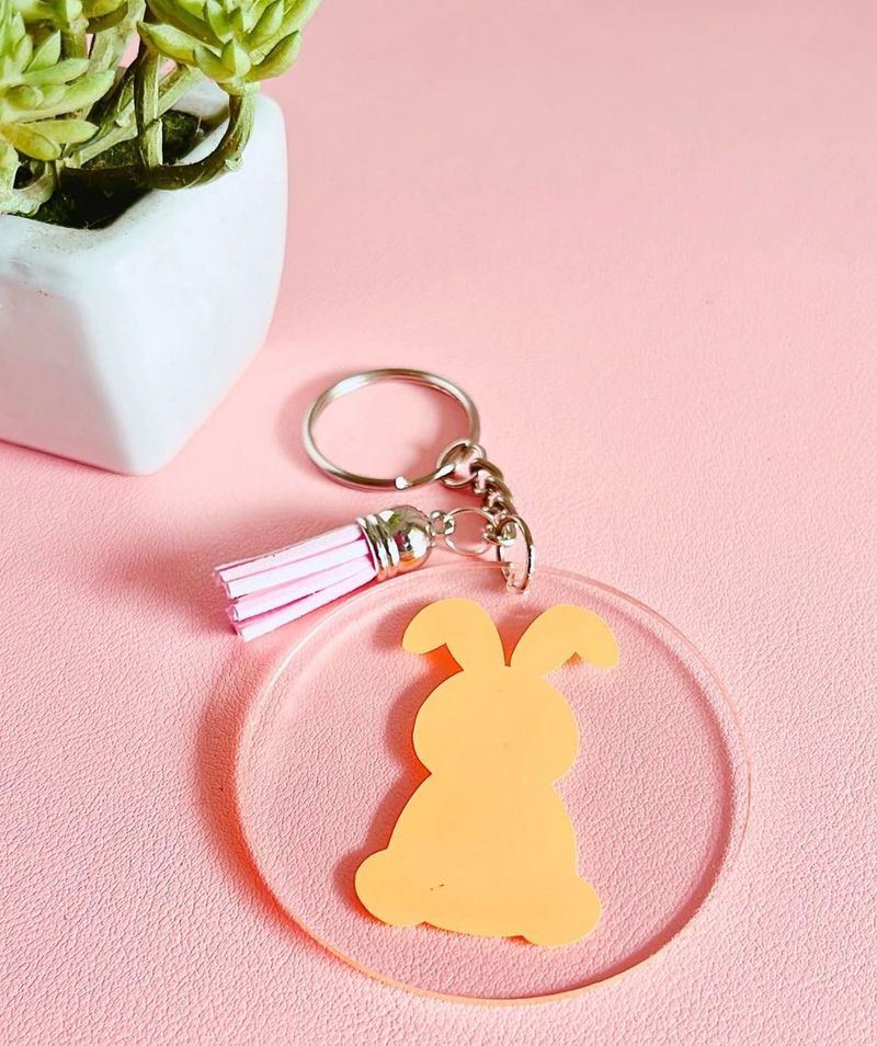 Customized Bunny Keychain