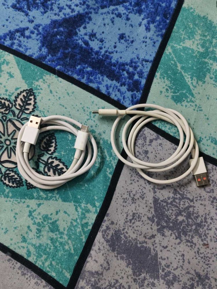 White USB Charging Cables