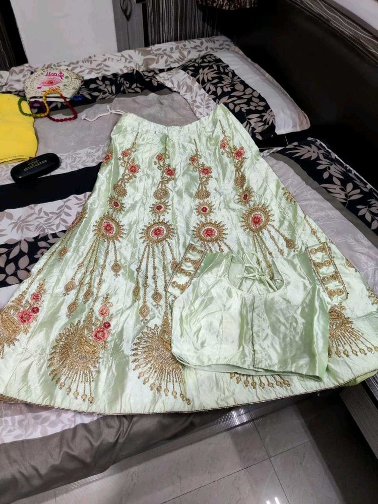 Satin Lahnga Choli