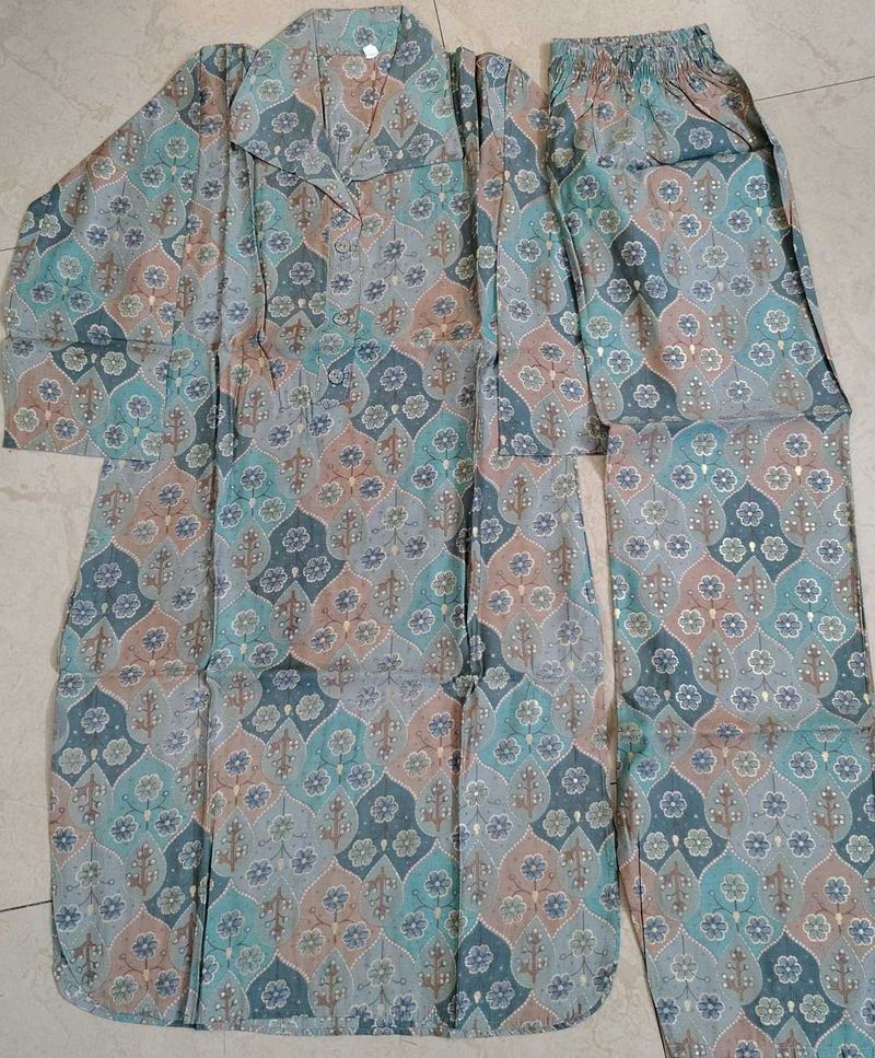 New Packed Small Size Patterned Nightsuit
