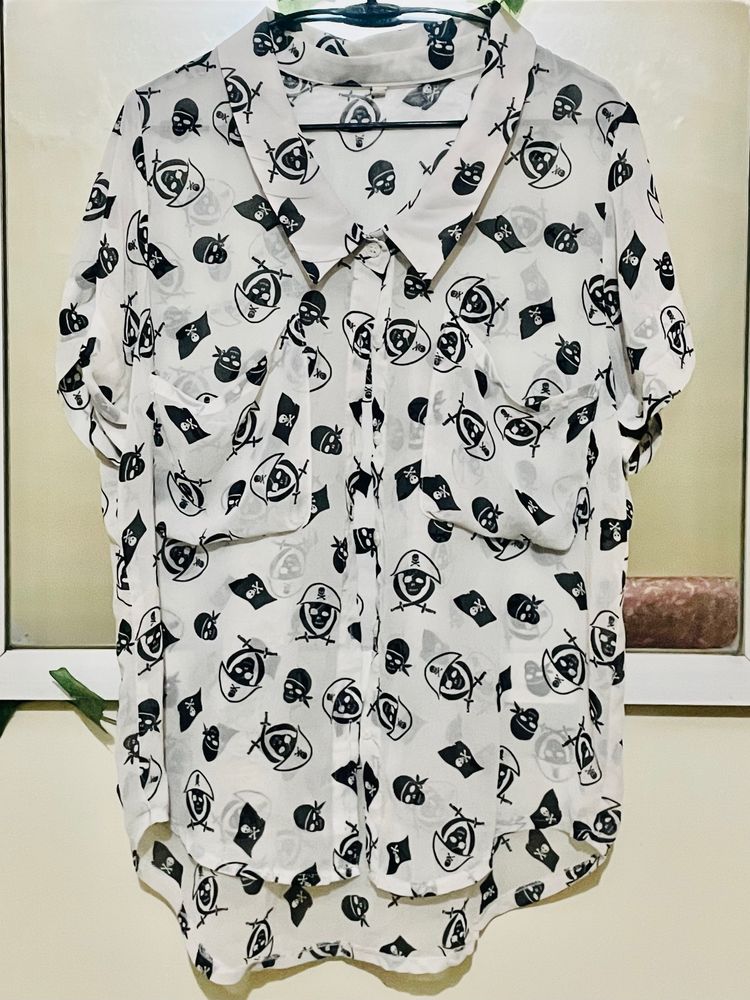 Sheer Skull Shirt