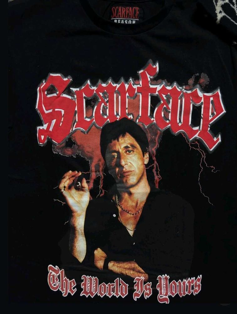 Scarface Graphic T-Shirt, Punk/Y2k/Goth/Emo