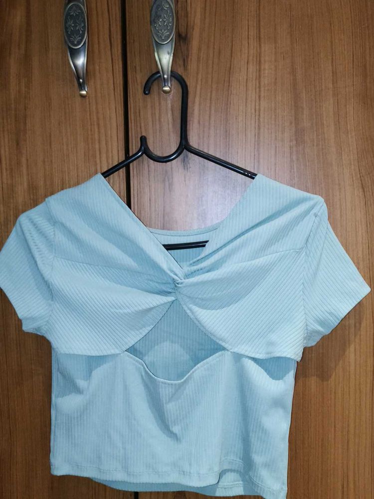 Twist-Front Crop Top
