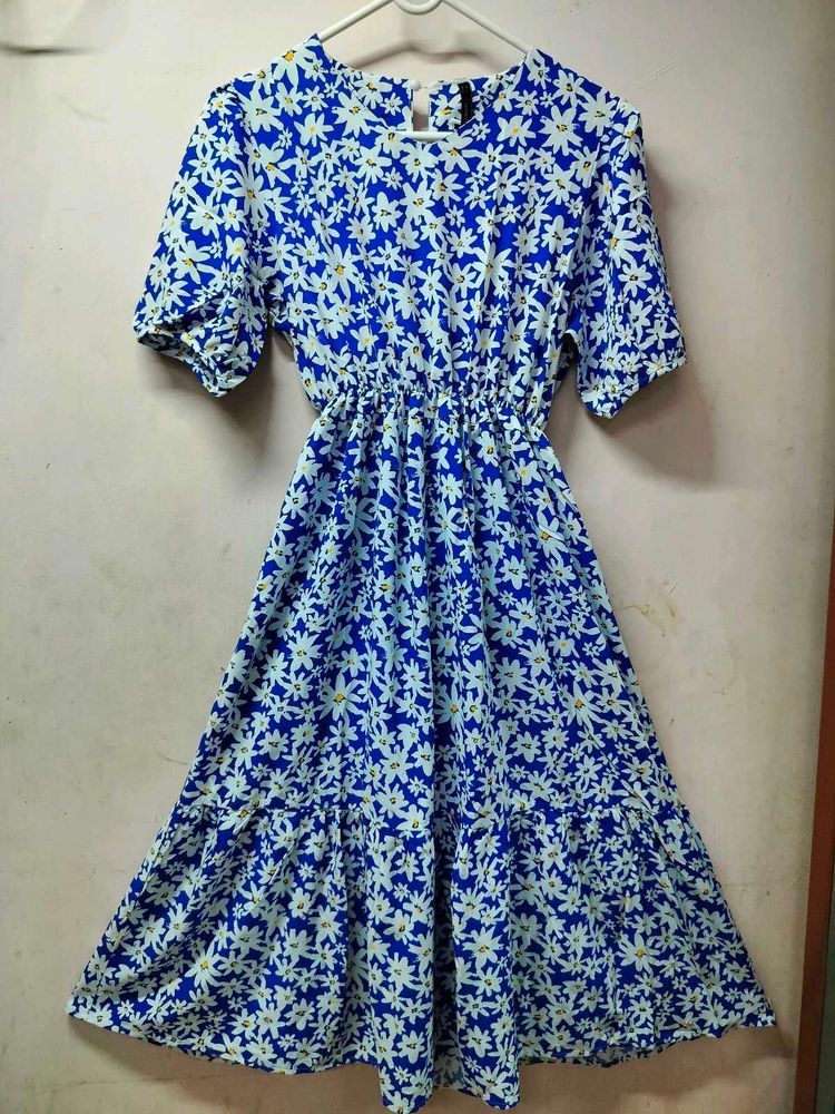 Blue Floral Dress