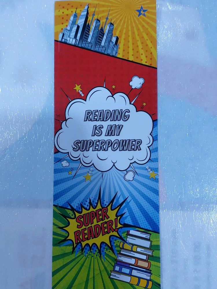 Reading Is My Superpower Bookmark