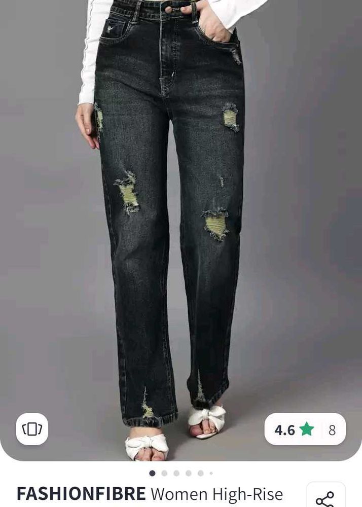 Distressed Street Style Jeans