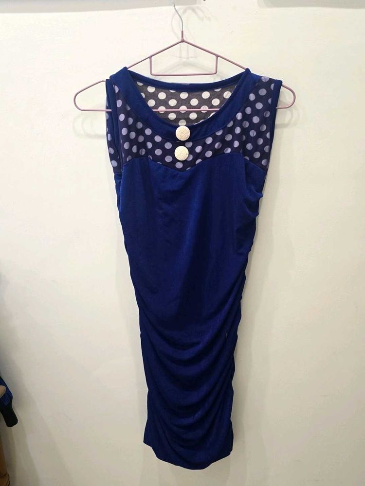 Blue Polka Dot Dress