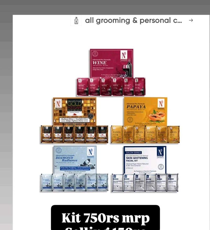 Nutriglow Facial Kits 4 Available