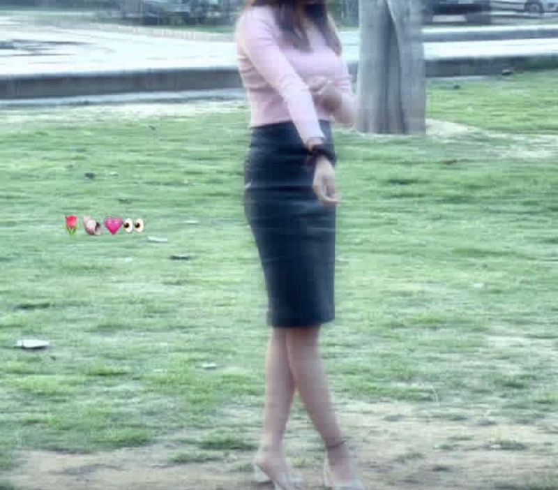 Vintage Leather Pencil Skirt