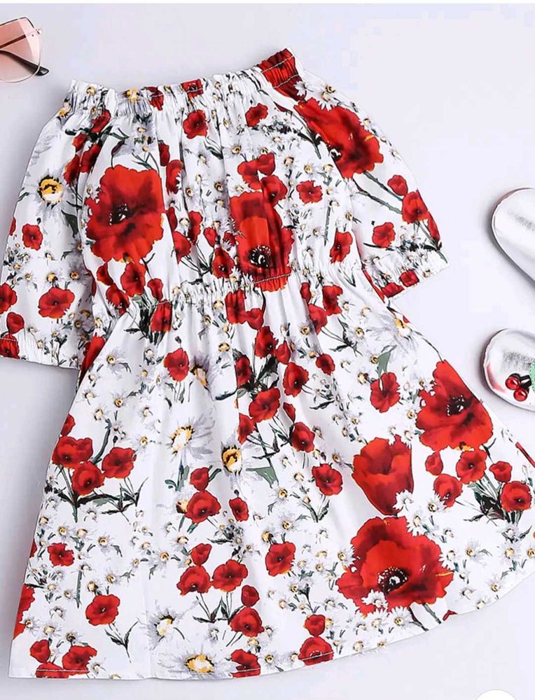 Pure Cotton Floral Summer Dress From Hopscotch