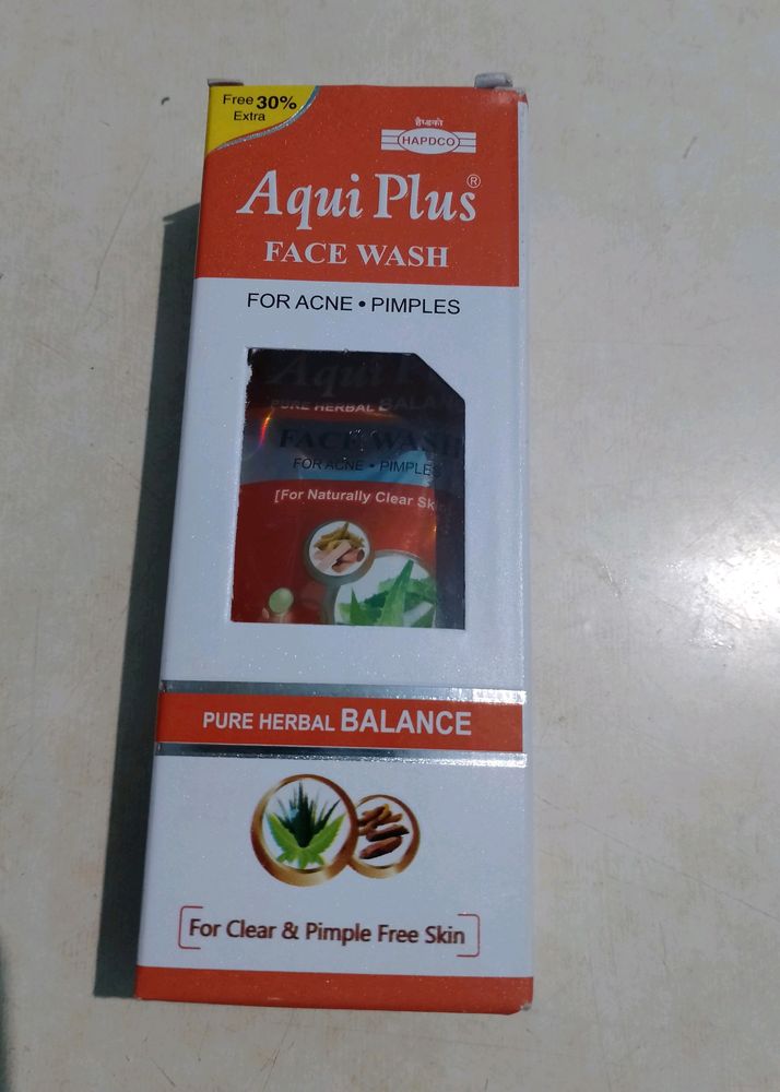 Aqui Plus Facewash (For Clear &amp; Pimple Free Skin)