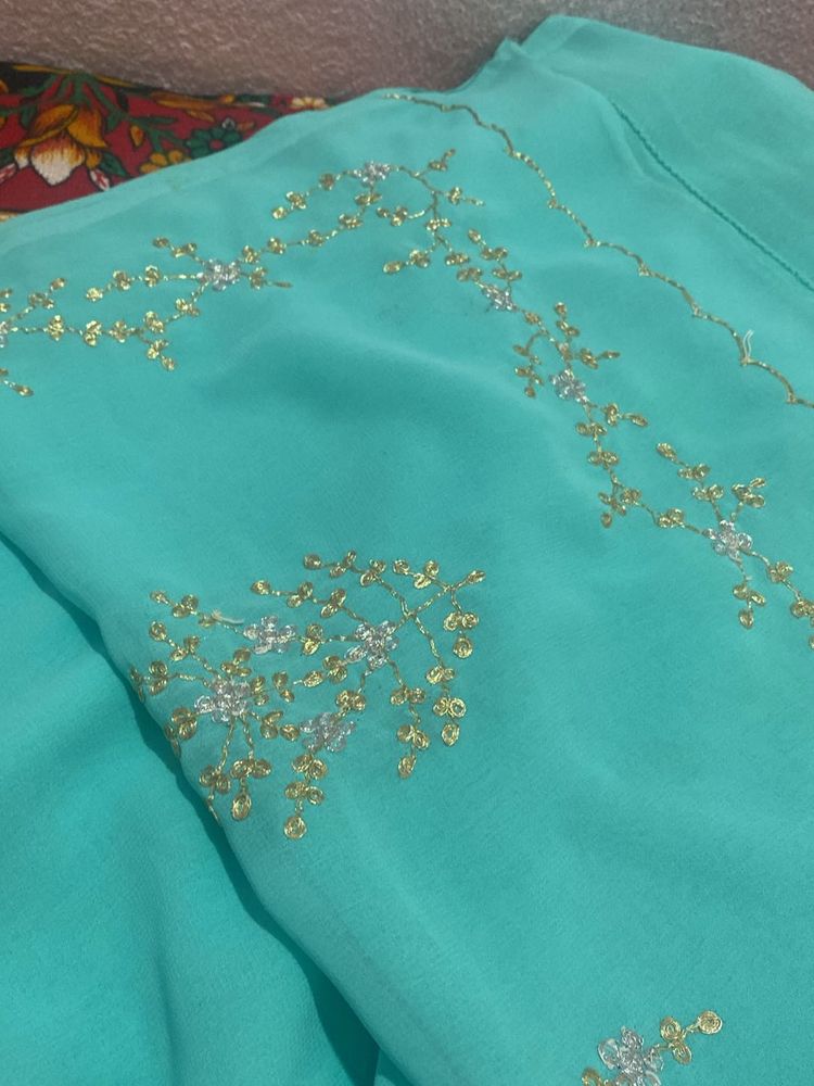 Blue Colour Saree