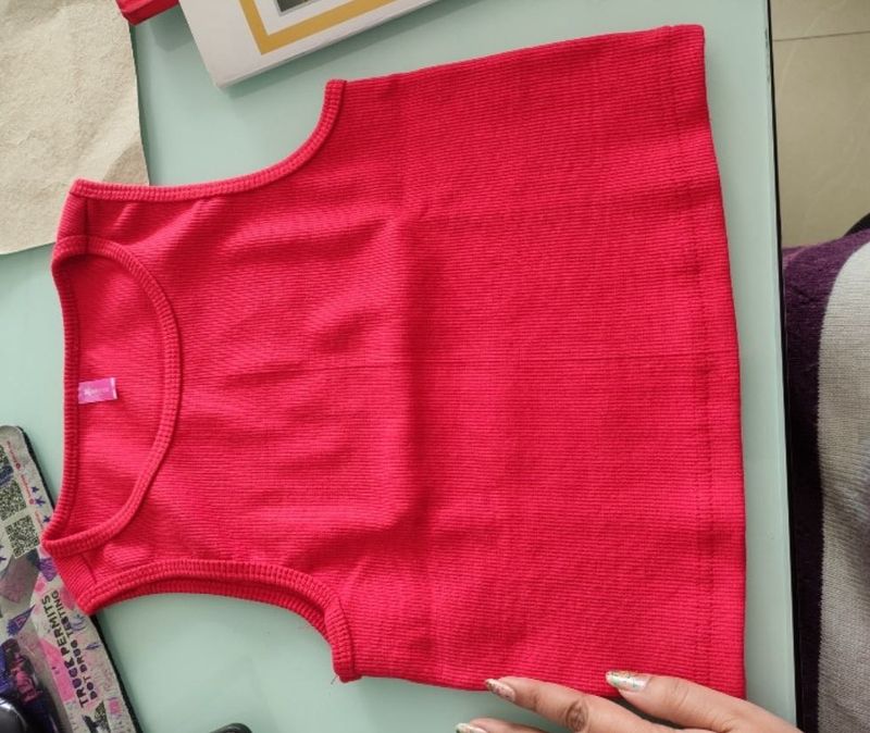 Cutesy red tank top
