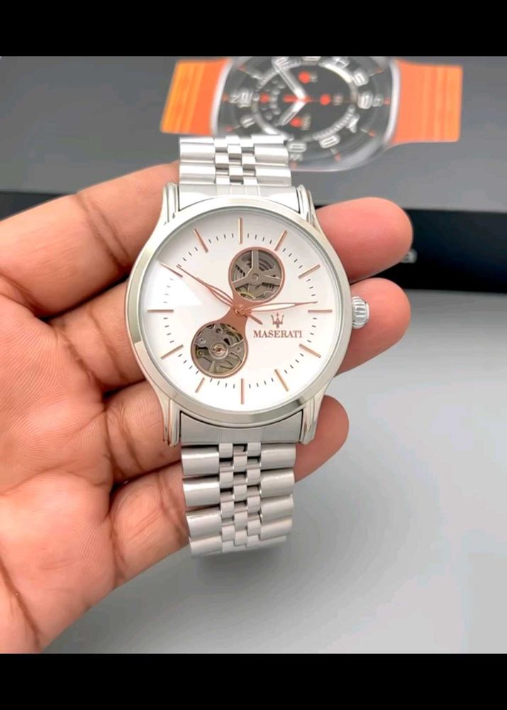 Maserati Silver Watch