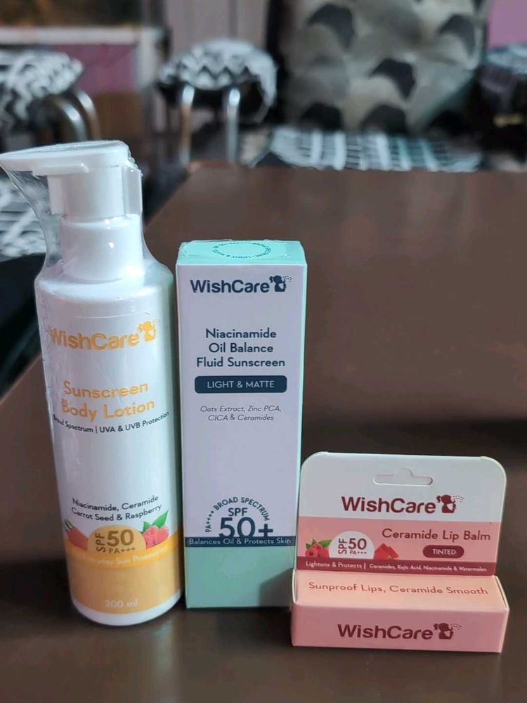 Wishcare Sunscreen,Lotion And Balm