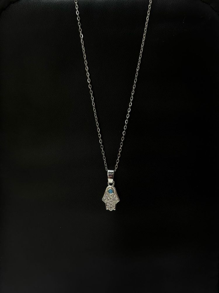 Silver Evil Eye Necklace