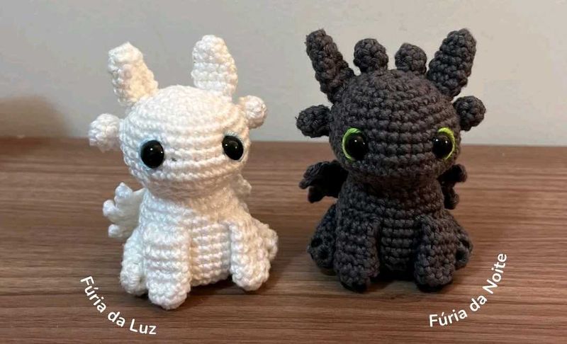 Crochet Toothless And Luna Doll