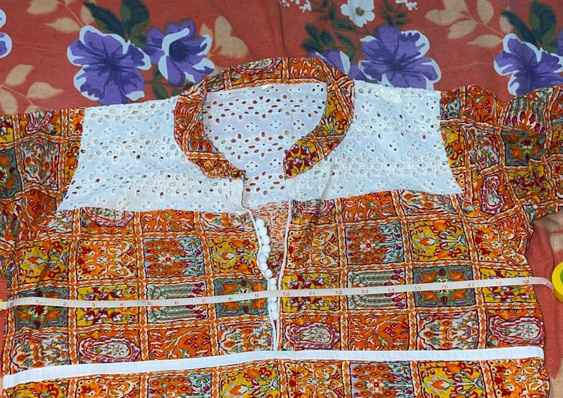 Ethnic Orange Kurta L /38