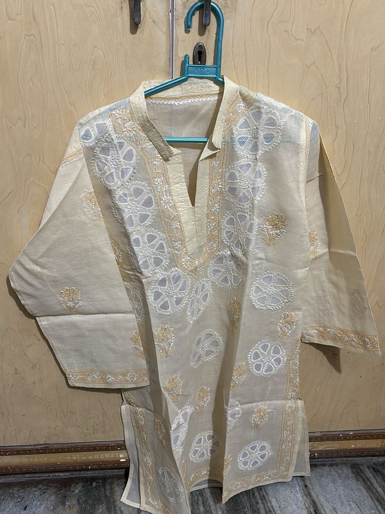 Cut Work Chikankari Kurta