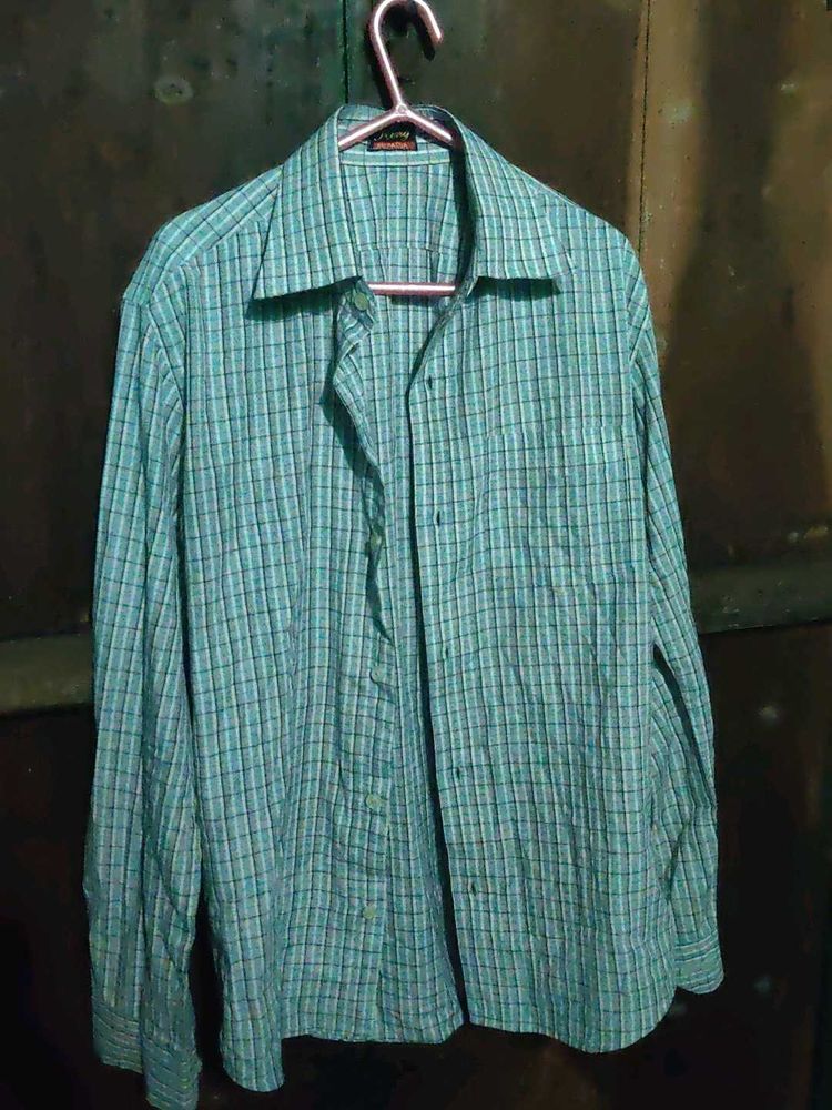 Checked Green Shirt