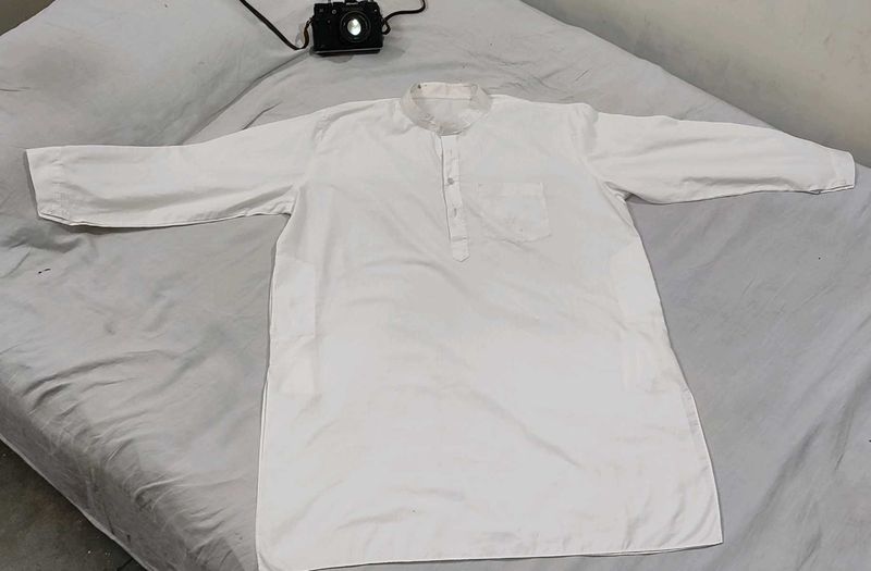 White Kurta For Man