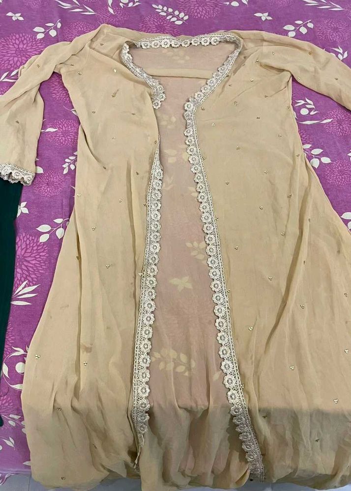 Gorgeous Golden Ethnic Outer Shrug