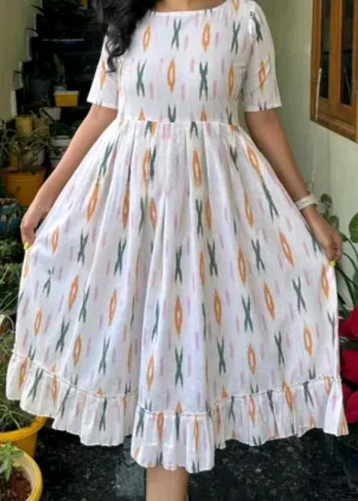 White Printed Dress