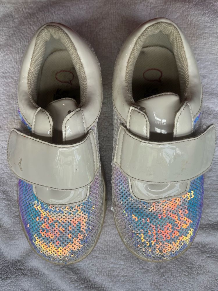 Girls Sequin Sneakers