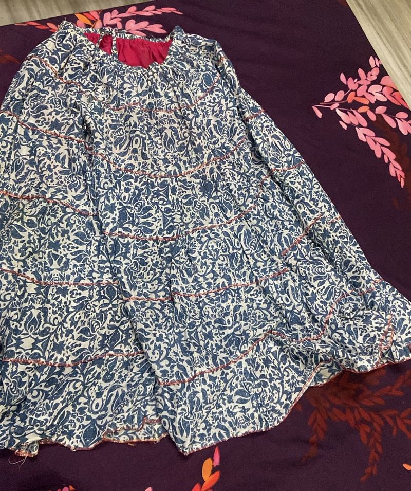 Cotton long skirt