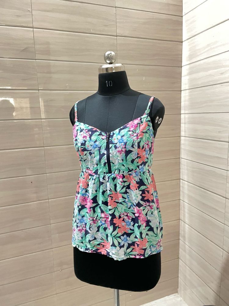 Pintresty Floral Print Cami Top