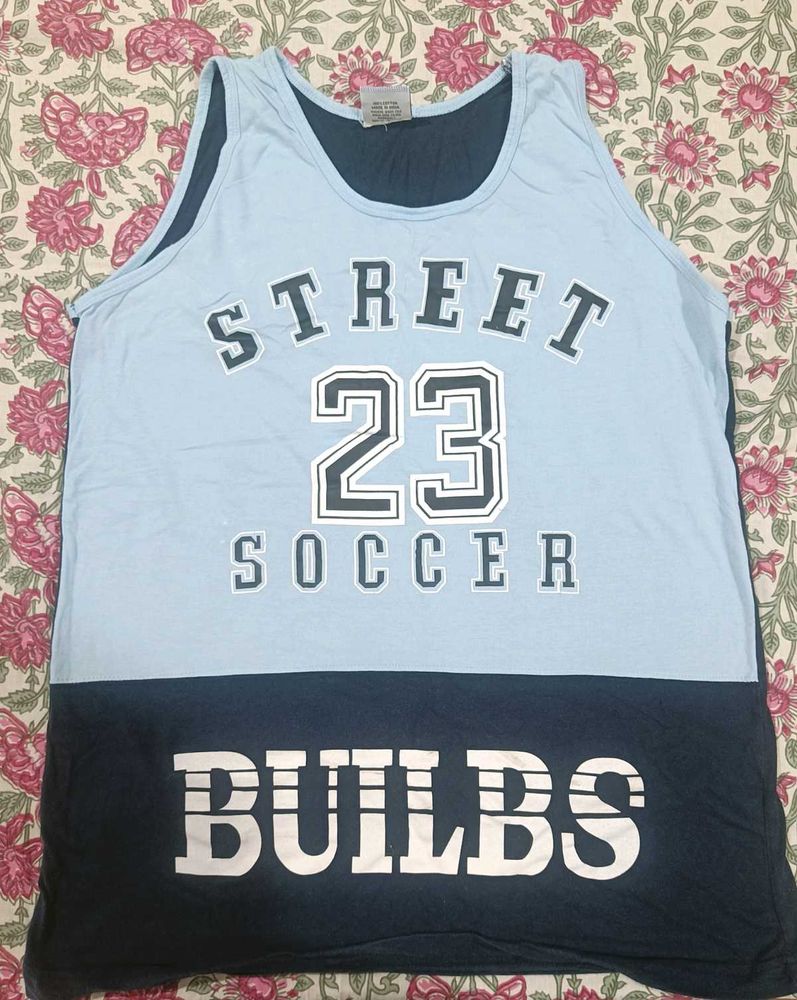 Street Soccer Sleeveless T Shirt Combo