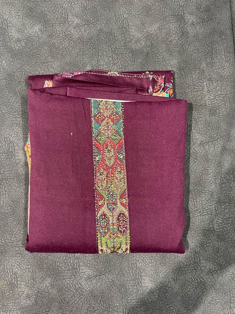 Burgundy Dress Material