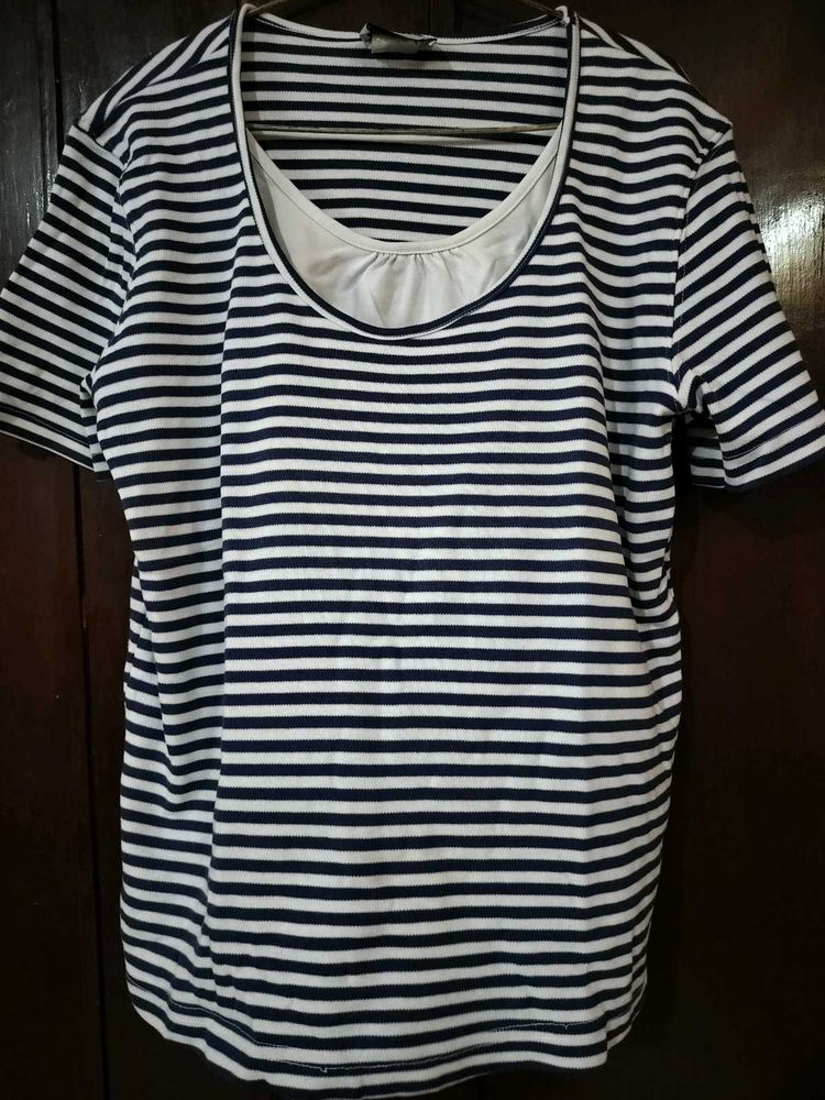 Beautiful Strips Stretchable Top