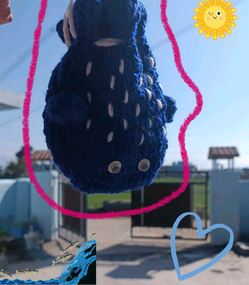 Crochet Purse- Fish Shape Pouch 🐠