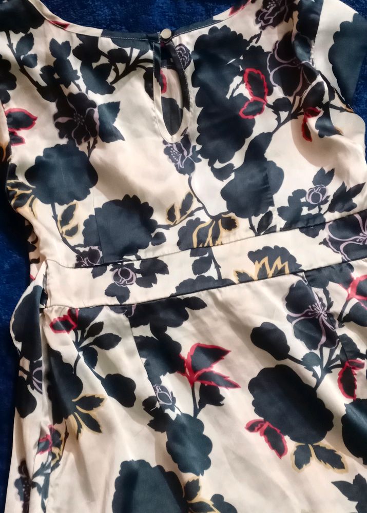 White Printed Dress