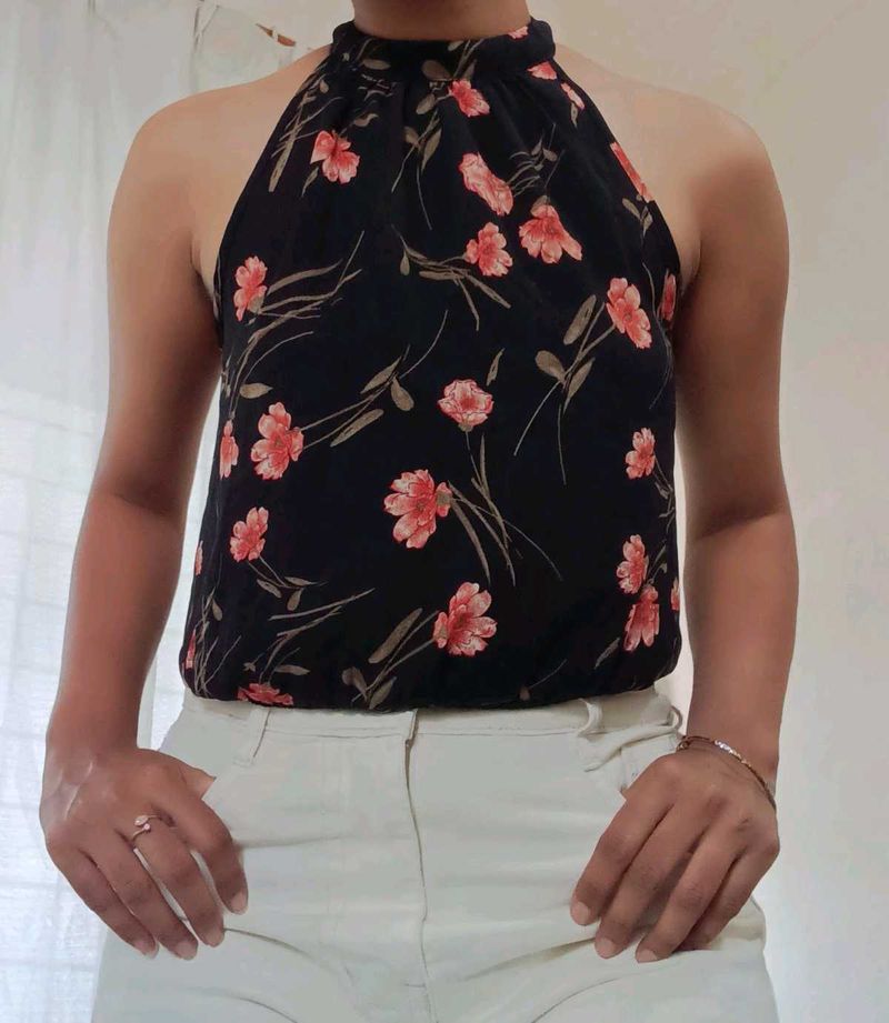 Floral Halter Top