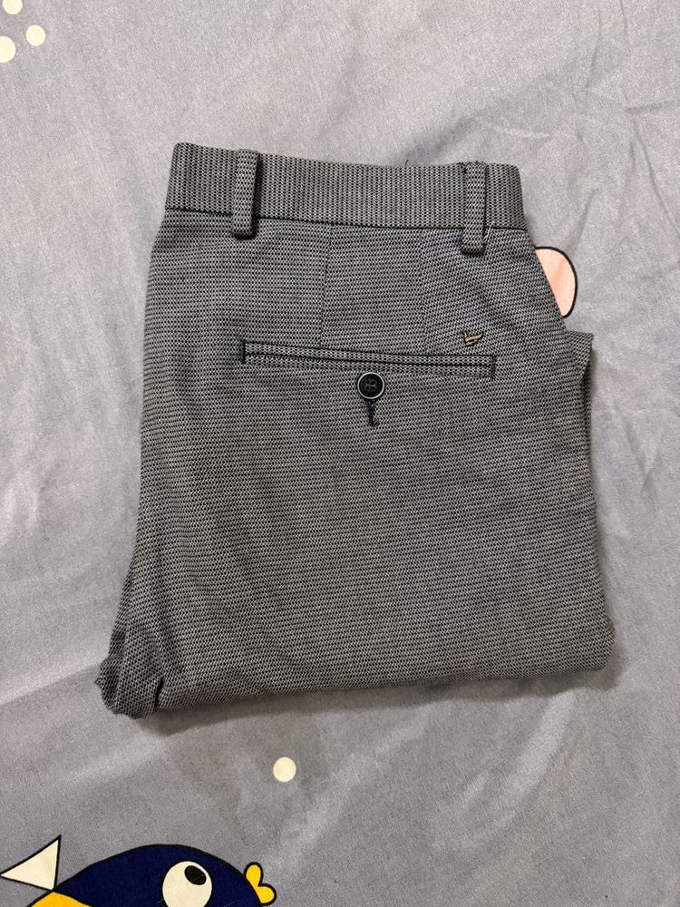 Textured Dress Grey Pants