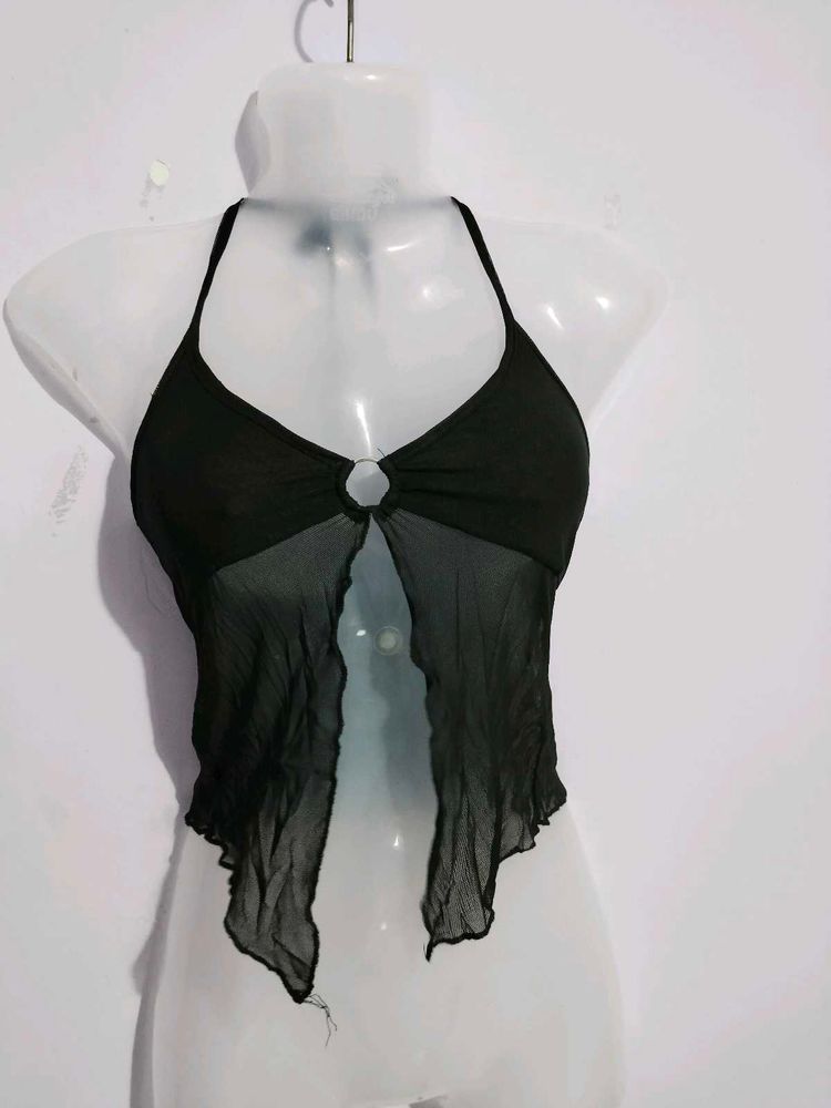 Y2K HEALTER NECK TOP