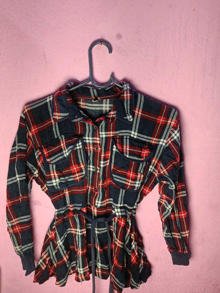 Red &amp; Blue Plaid Shirt