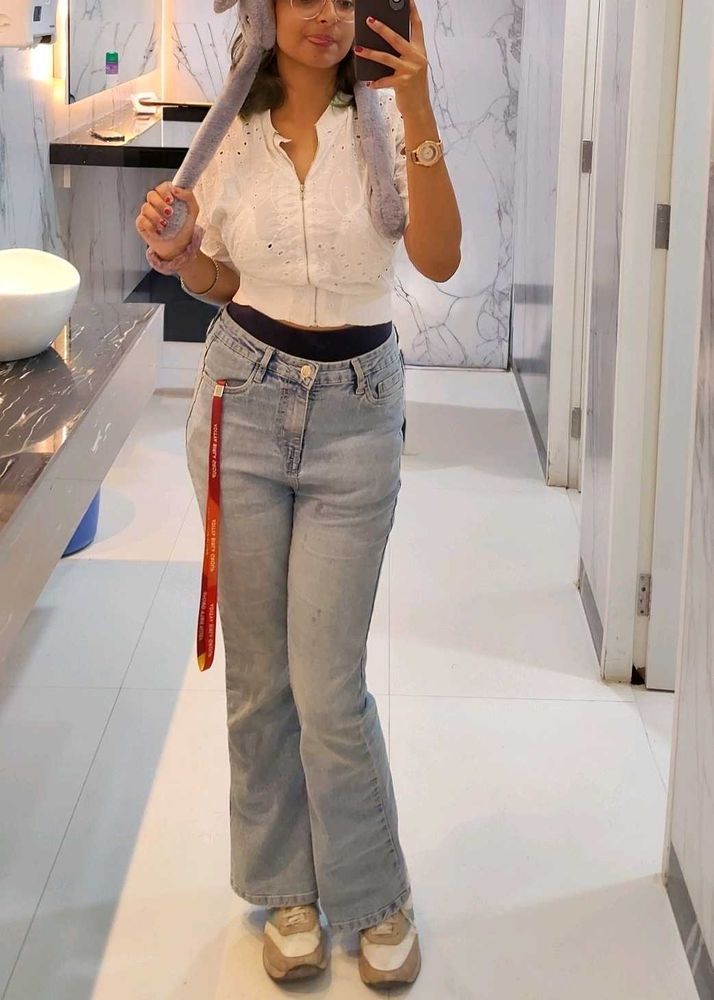 BOOTCUT LIGHT COLOUR JEANS from zudio