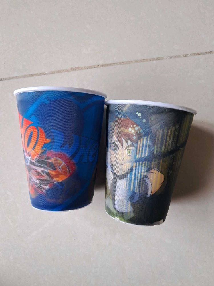 3D Animated Print: Plastic Glass: Set Of 2