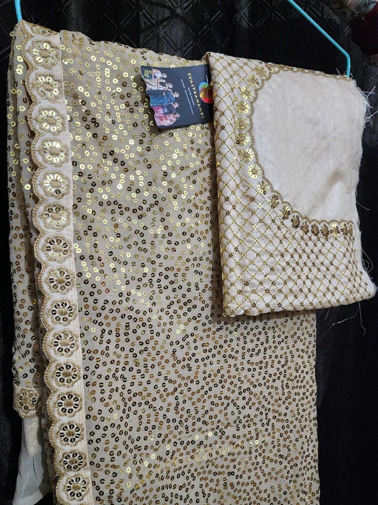 Beautiful Sequence Saree