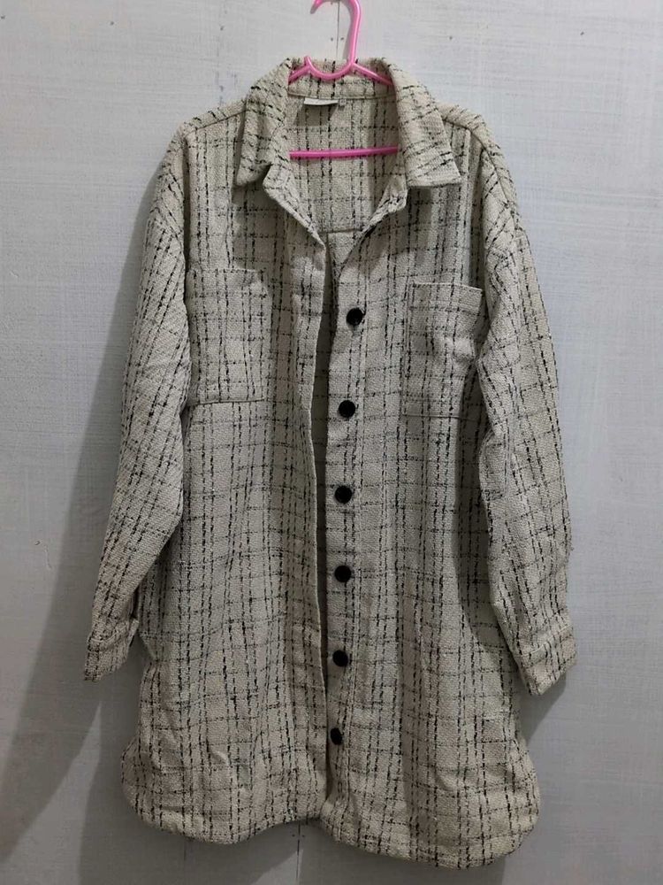 Checked Overshirt Jacket